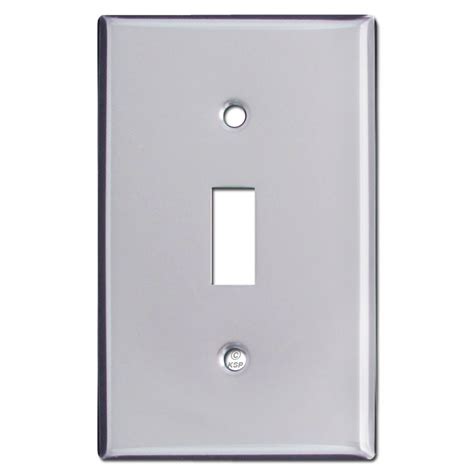 electrical box cover plate chrome|Polished Chrome Light Switch Plates, Outlet Covers, .